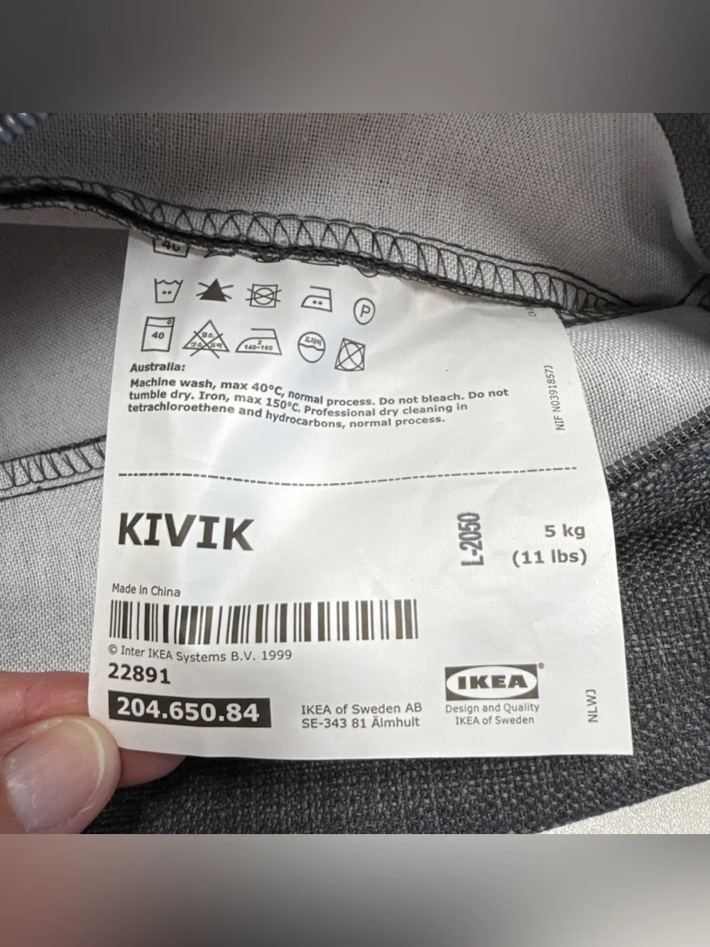 New Ikea KIVIK Seat Sofa 90